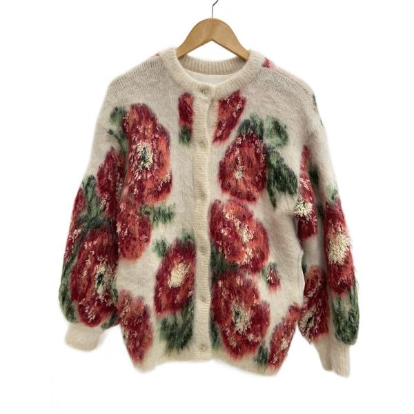 AMERI◆ジャケット/FREE/ナイロン/IVO/花柄