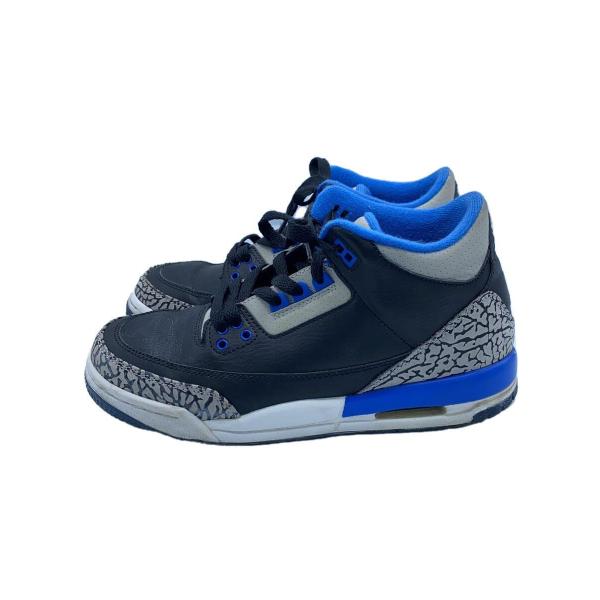 NIKE◆AIR JORDAN 3 RETRO BG/エアジョーダンレトロ/グレー/398614-0...