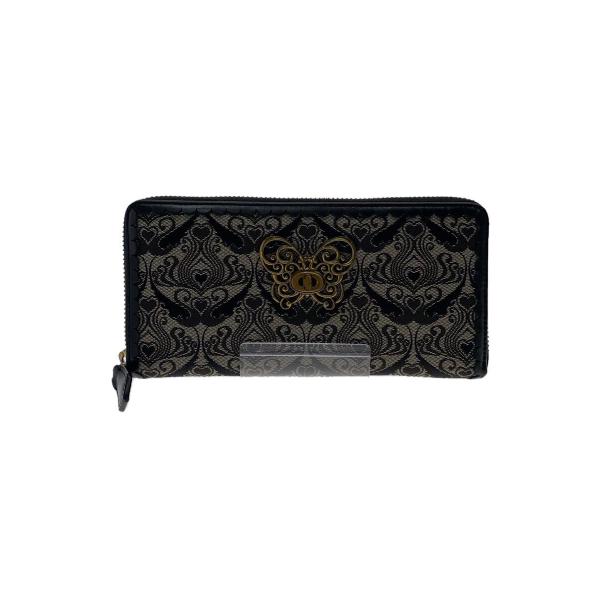 ANNA SUI◆長財布/PVC/BLK/レディース