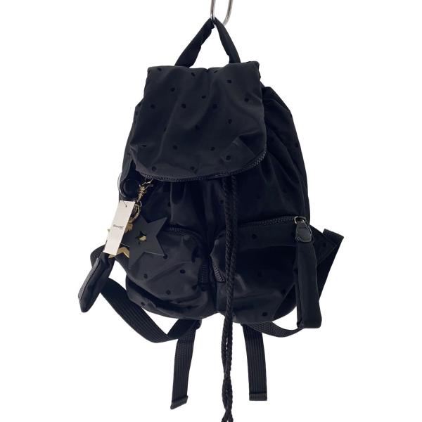 SEE BY CHLOE◆リュック/ナイロン/BLK/ドット/04-16-82-65