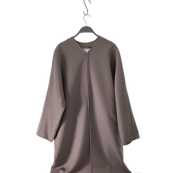STUNNING LURE◆20AW/Vネック リバーコート/0/ウール/BEG/20A114-02