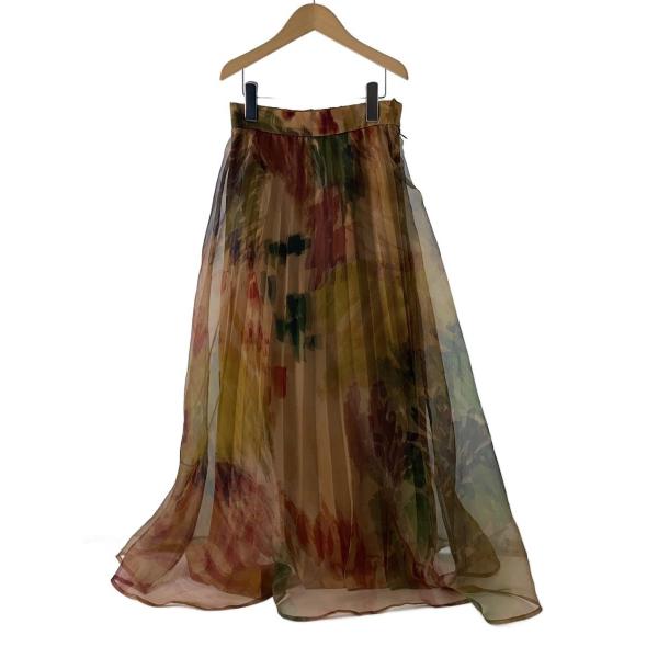 AMERI◆スカート/S/ポリエステル/マルチカラー/総柄/02120940400