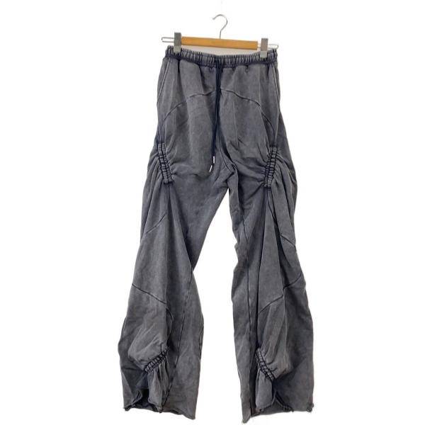 SYUMAN.◆25SS/Wave gather Acid trousers/1/コットン/グレー/...