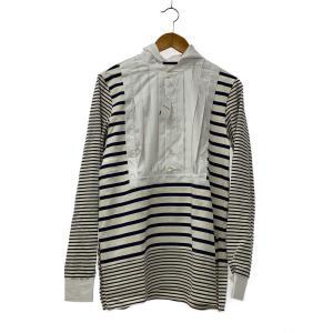 MASU◆25SS/MARINE PULLOVER SHIRT/44/コットン/ホワイト/M25K6CS005//