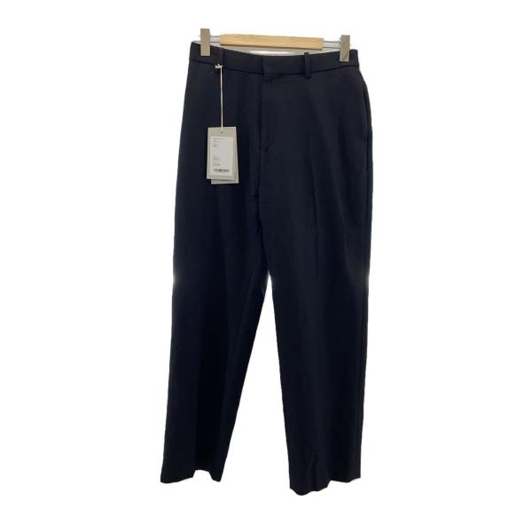 MARKAWARE◆ボトム/3/ウール/BLK/無地/LAT TAPERED TROUSERS
