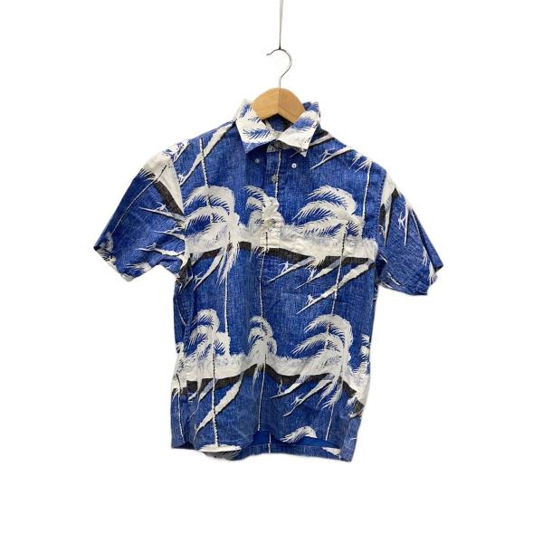 SUN SURF◆半袖シャツ/S/ポリエステル/BLU/JS31633