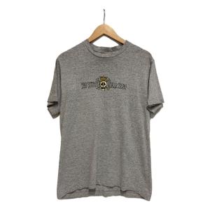STUSSY◆90s/紺タグ/world tribe/Tシャツ/M/コットン/GRY/無地//