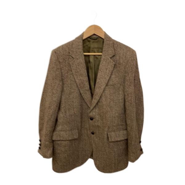 HARRIS TWEED◆80〜90s/テーラードジャケット/--/ウール/BRW
