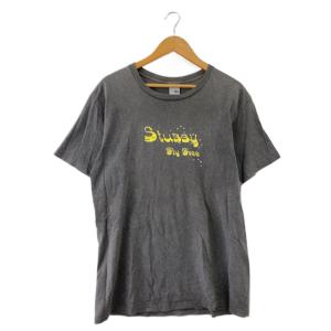 STUSSY◆00s/Tシャツ/L/コットン/GRY