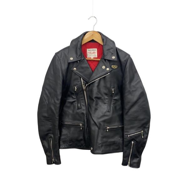 Lewis Leathers◆ライトニング/ダブルライダースジャケット/36/レザー/BLK/391