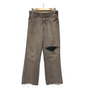 Lee◆60s/FRISKO/襤褸/ボロ/42 TALON/実寸W33/ボトム/コットン/GRY/無地//