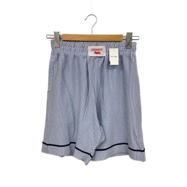 CHARLES JEFFREY LOVERBOY◆ショートパンツ/XS/ウール/BLU/ストライプ/...