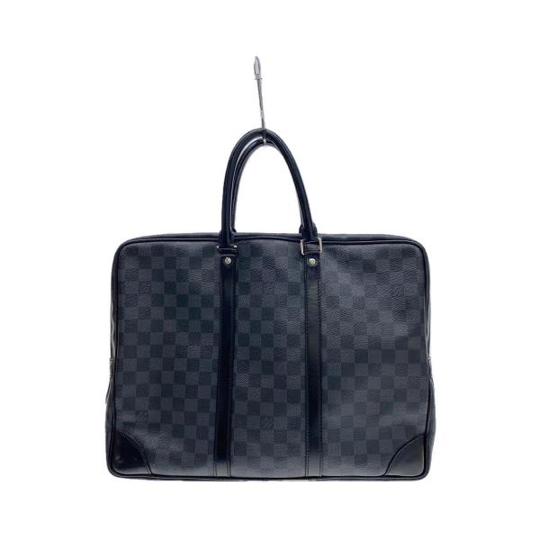 LOUIS VUITTON◆1)ポルト・ドキュマン・ヴォワヤージュ_ダミエ・グラフィット_BLK/P...