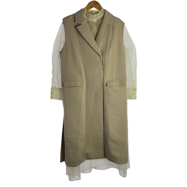 AMERI◆22SS LONG VEST SET SHEER DRESS/M/01210550720...