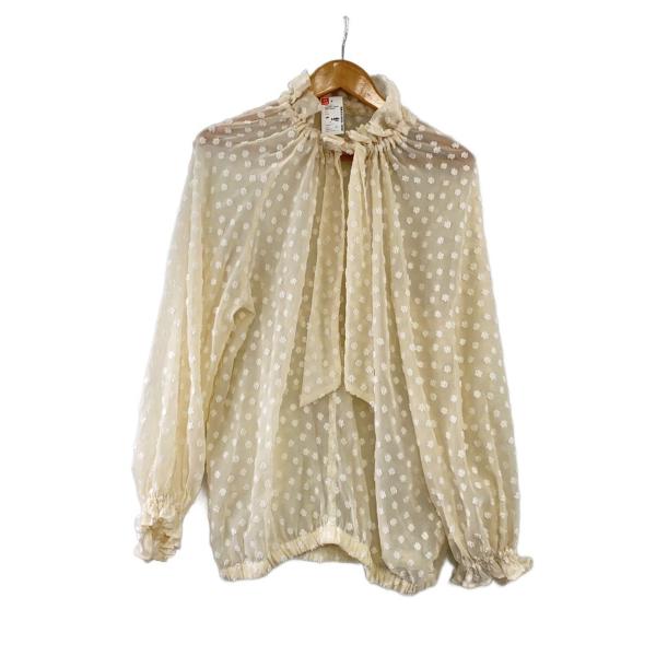 JOURNAL STANDARD L’essage◆長袖ブラウス/--/ポリエステル/CRM/ドット...