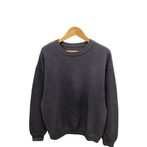 crepuscule◆Moss Stitch L/S Sweat/2/コットン/ネイビー/2101-...