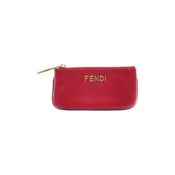 FENDI◆箱付/コインケース/レザー/RED/無地/レディース/8AP005 FGP