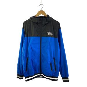 STUSSY◆ナイロンジャケット/XL/ナイロン/BLU