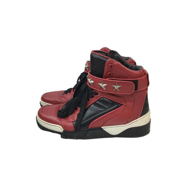 GIVENCHY◆ハイカットスニーカー/42/RED/TYSON STARS