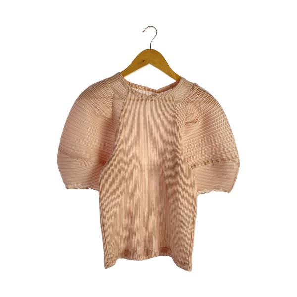 eLLa◆pleats cut blouse/半袖ブラウス/FREE/ポリエステル/WHT/SW-B...