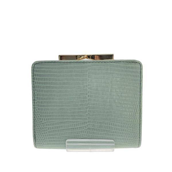 TOPKAPI◆2つ折り財布/レザー/BLU/レディース