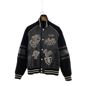 LOUIS VUITTON◆23SS/ミュージカルバーシティーブルゾン/スタジャン/50/ウール/BLK