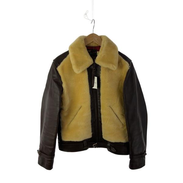 東洋エンタープライズ◆LASKIN LAMB/レザージャケット・ブルゾン/38/羊革/BRW