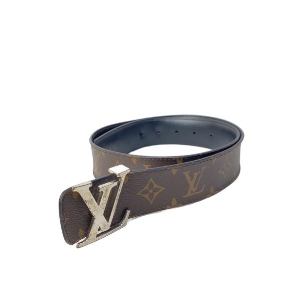 LOUIS VUITTON◆サンチュール・LVイニシアル40MM_モノグラム/PVC/BRW/モノグ...