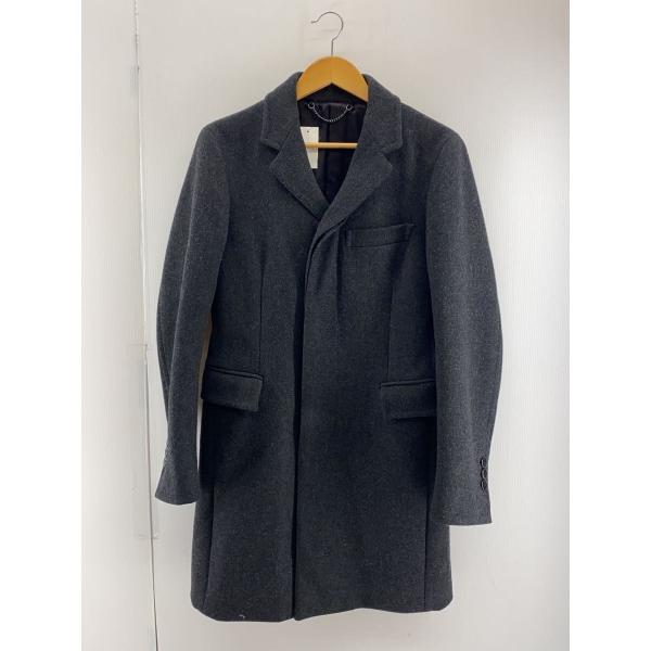 DESIGNWORKS◆チェスターコート/46/ウール/GRY/カシミヤ混