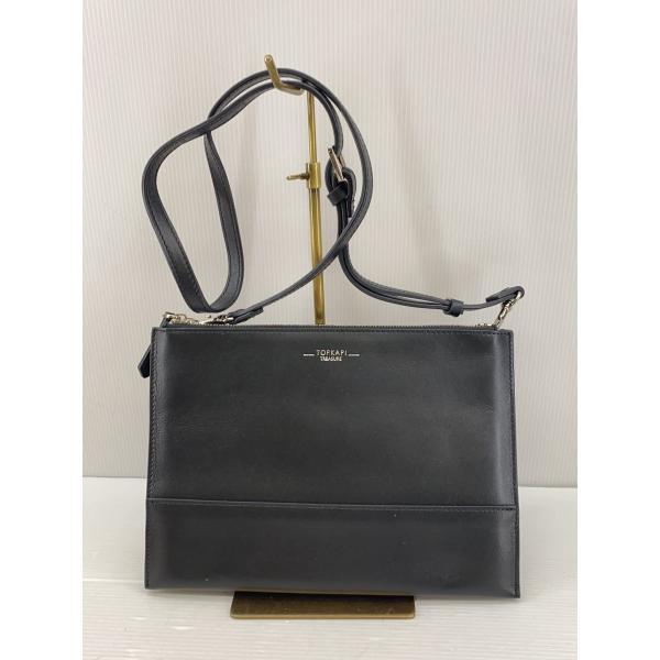 TOPKAPI◆ショルダーバッグ/フェイクレザー/BLK