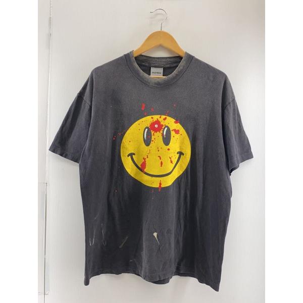 READYMADE◆SMILE/Tシャツ/L/コットン/BLK/re-co-bk-00-00-279