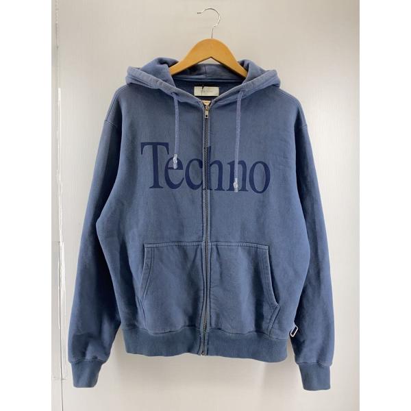 ICE&amp;TECHNO◆ジップパーカー/S/コットン/BLU/無地/IT24AW-SW01//