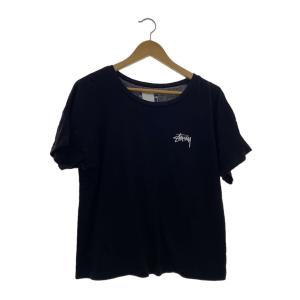STUSSY◆Tシャツ/S/コットン/BLK/プリント