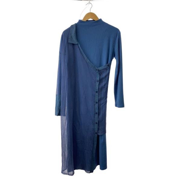 AMERI◆長袖ワンピース/--/ポリエステル/IDG/無地//