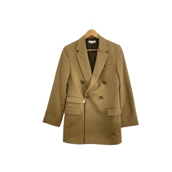 AMERI◆ジャケット/XS/ポリエステル/BEG/無地/01210630180//