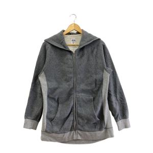 STUSSY◆ジップパーカー/L/コットン/GRY/無地