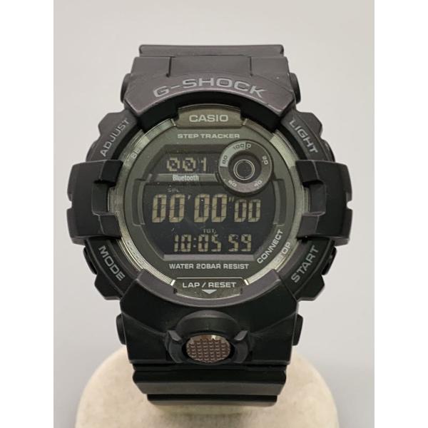 CASIO◆クォーツ腕時計・G-SHOCK/デジタル/ラバー/BLK/BLK/SS