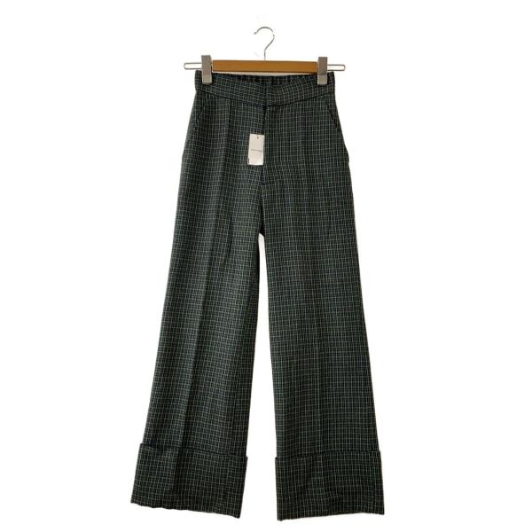 AMERI◆ストレートパンツ/S/ポリエステル/GRN/02120830450