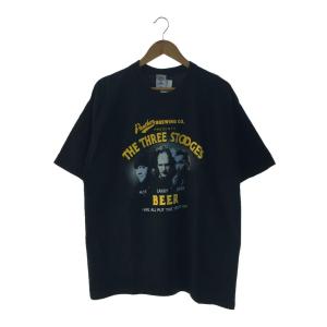 FRUIT OF THE LOOM◆The Three Stooges/00s/Tシャツ/XL/コットン/BLK