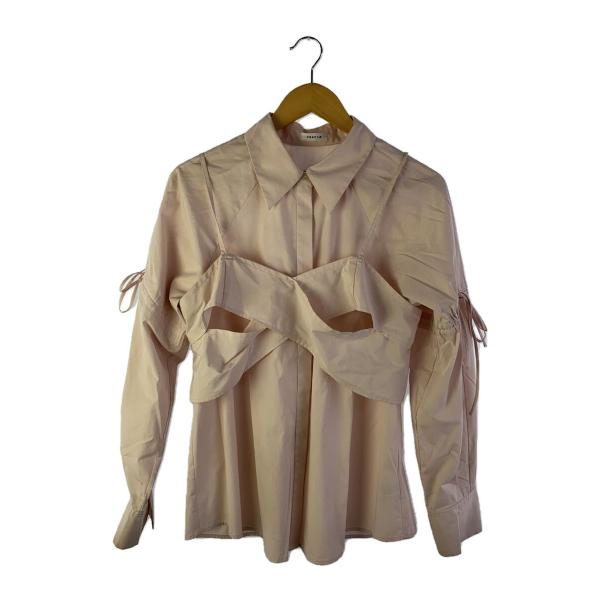 FRAY I.D◆25SS/ビスチェキャミコンビシャツ/長袖シャツ/one/コットン/ピンク/FWF...