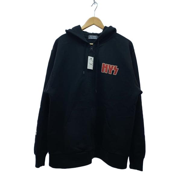 HYSTERIC GLAMOUR◆SPEAK NO EVIL ZIP PARKA/XL/コットン/B...