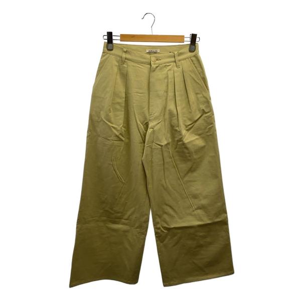 AURALEE◆23AW/WASHED HEAVY CHINO WIDE PANTS/1/コットン/...
