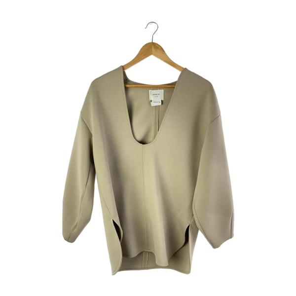 AMERI◆ARCH NECK CARDBOAD TOP/ワンピース/FREE/ベージュ/02310...