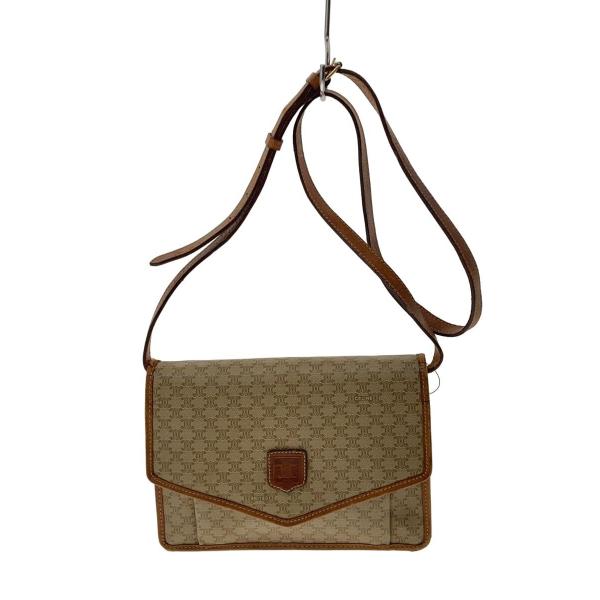 CELINE◆ショルダーバッグ/--/ベージュ/総柄
