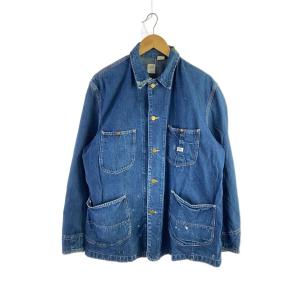 Lee◆カバーオール/コットン/インディゴ/91-J/70s/91-J/首振りボタン