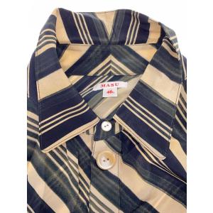 MASU◆長袖シャツ/46/シルク/BLK/ス...の詳細画像5