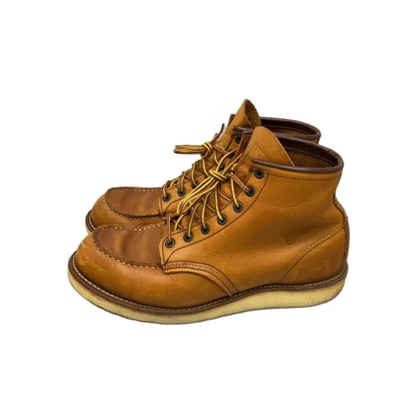 RED WING◆レースアップブーツ/27.5cm/CML/レザー/00875-3