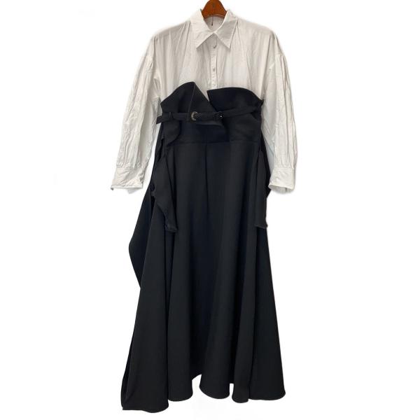 AMERI◆長袖ワンピース/--/コットン/BLK/01020540880