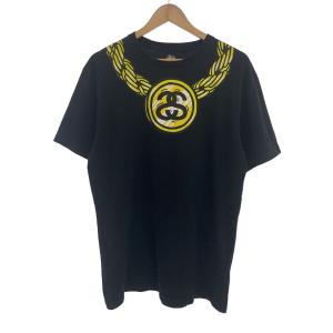 STUSSY◆Tシャツ/L/コットン/BLK//