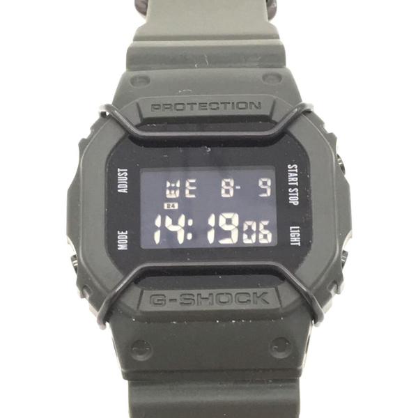 CASIO◆G-SHOCK/デジタル/ラバー/BLK/KHK/DW-5600VT/01-c-nc47